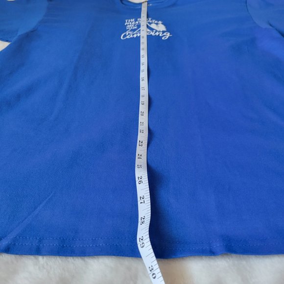 "The Best Memories Are Made Camping" Crew Neck T-Shirt - Picture 3 of 7